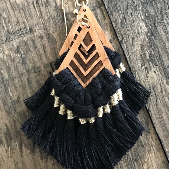 Macrame earrings - Picture 4 of 5